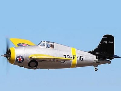 Sky Flight Hobby F4F Yellow wildcat 1200mm PNP RC Airplane